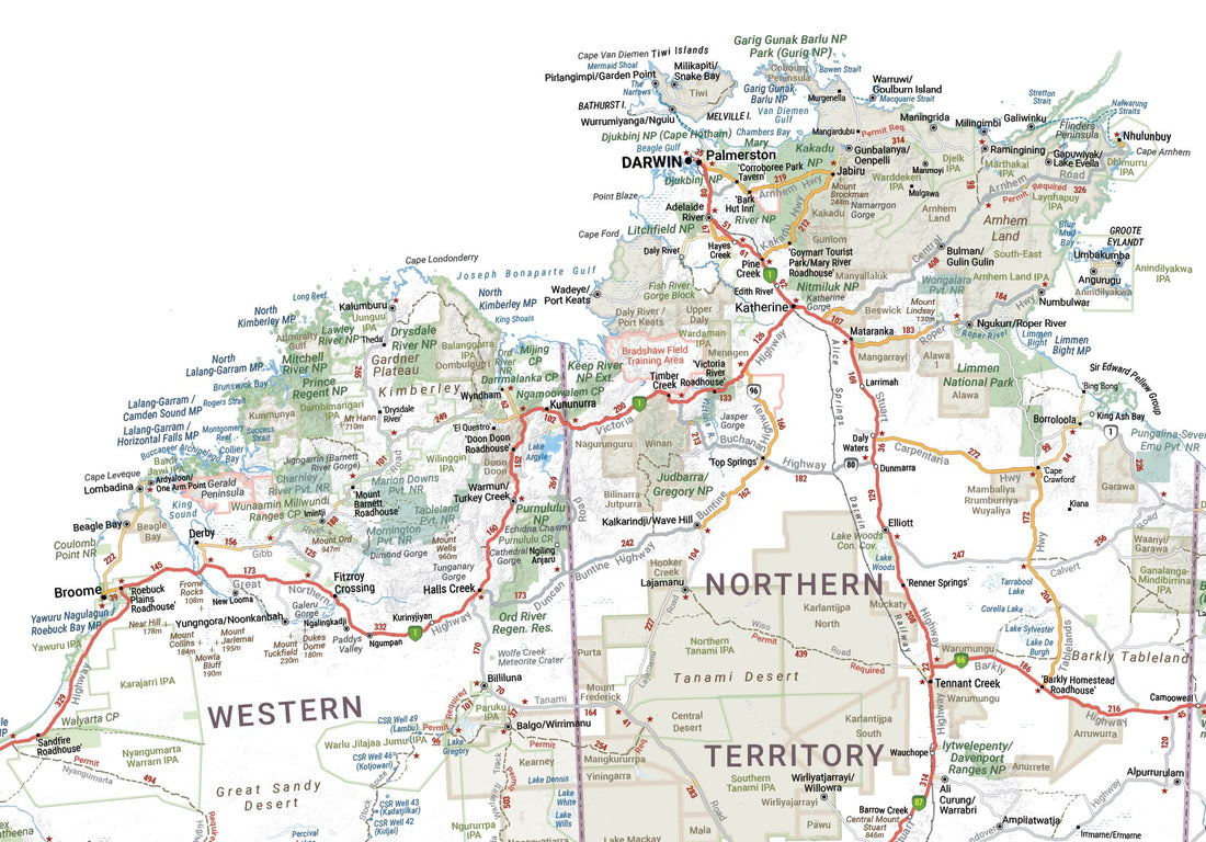 Map of Australia Decal - Large