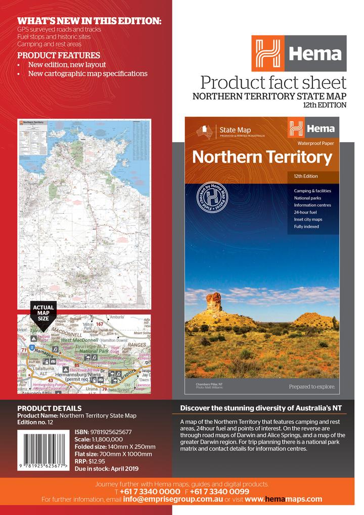 Northern Territory State Map