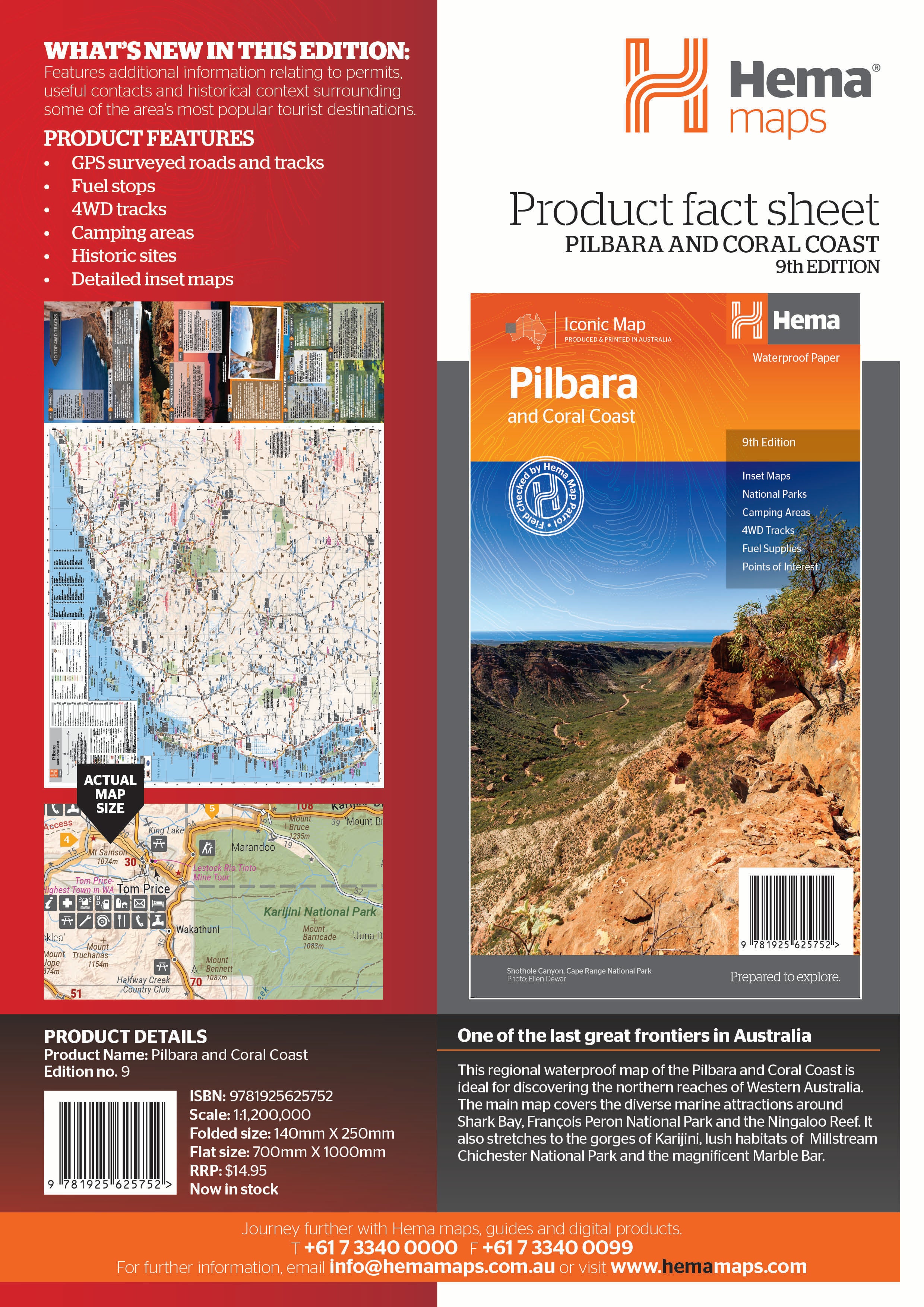 Pilbara & Coral Coast Map