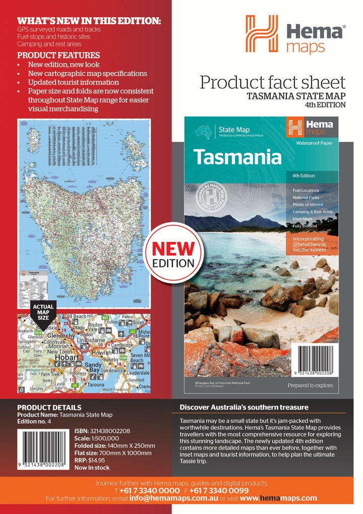 Tasmania State Map