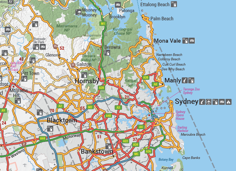 New South Wales State Map