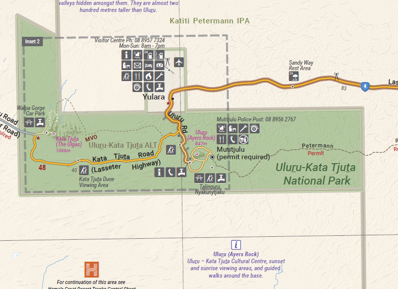 The Red Centre Map