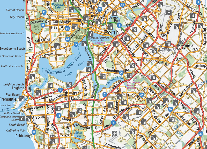Western Australia State Map