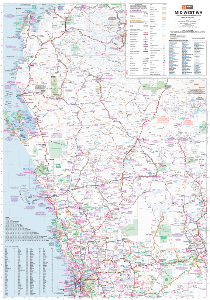 Mid West Western Australia Map