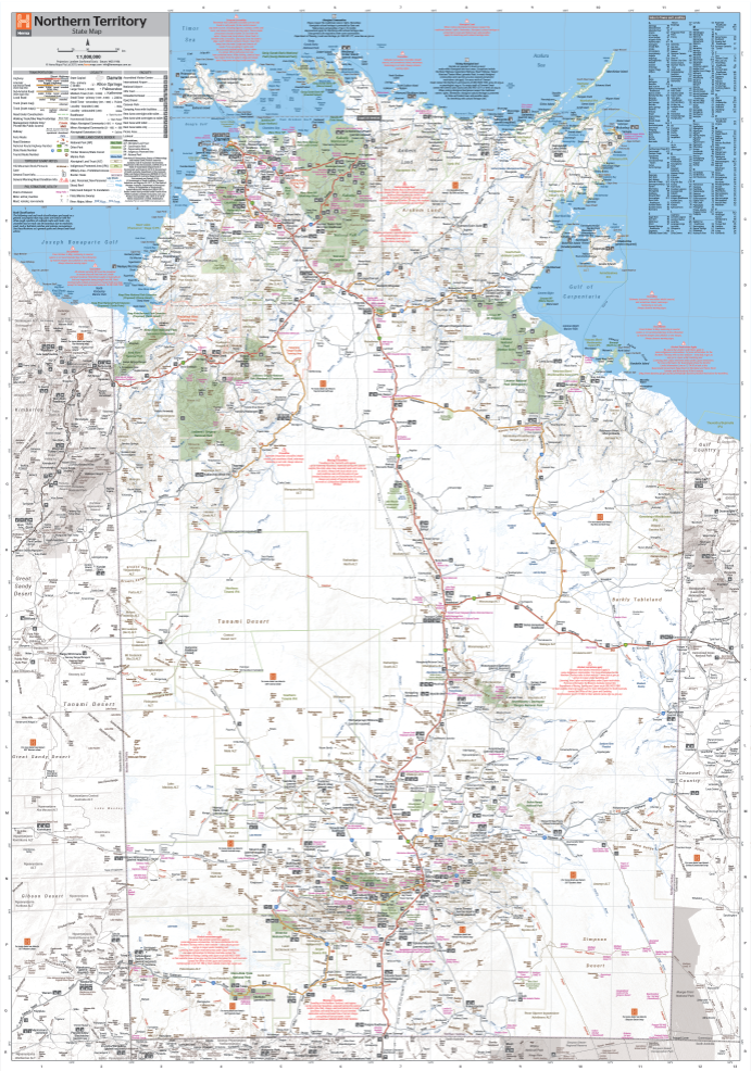 Northern Territory State Map