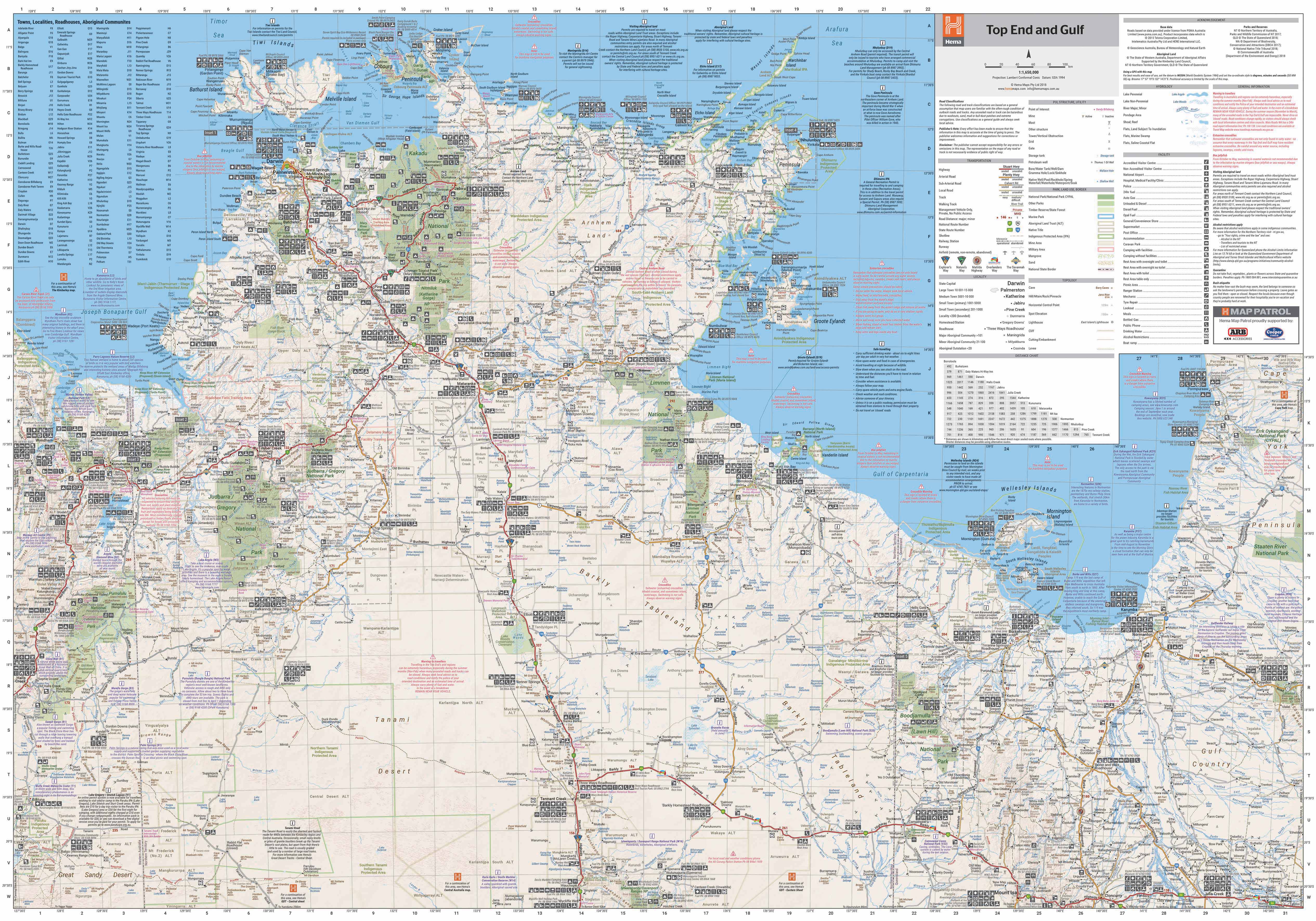 Top End and Gulf Map