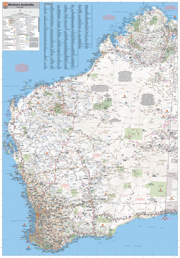 Western Australia State Map