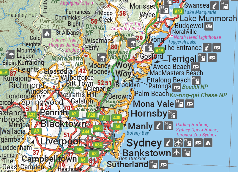 New South Wales State Map