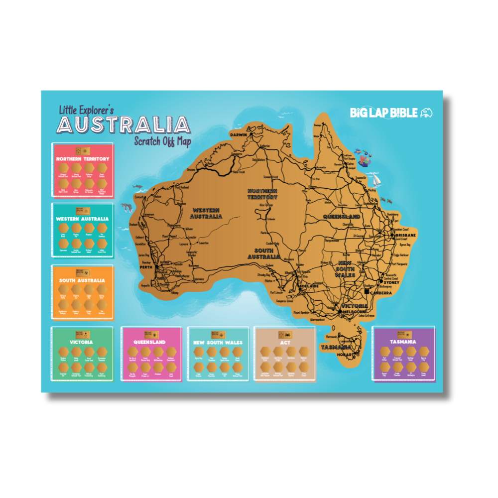 Little Explorer's Australia Scratch Off Map