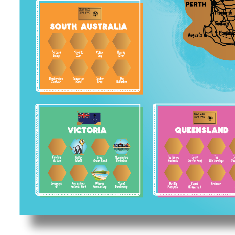 Little Explorer's Australia Scratch Off Map