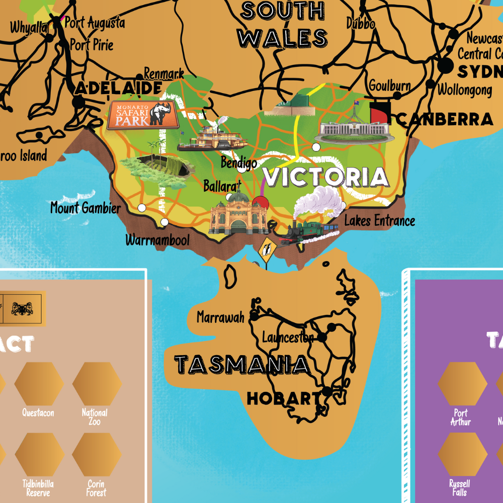 Little Explorer's Australia Scratch Off Map