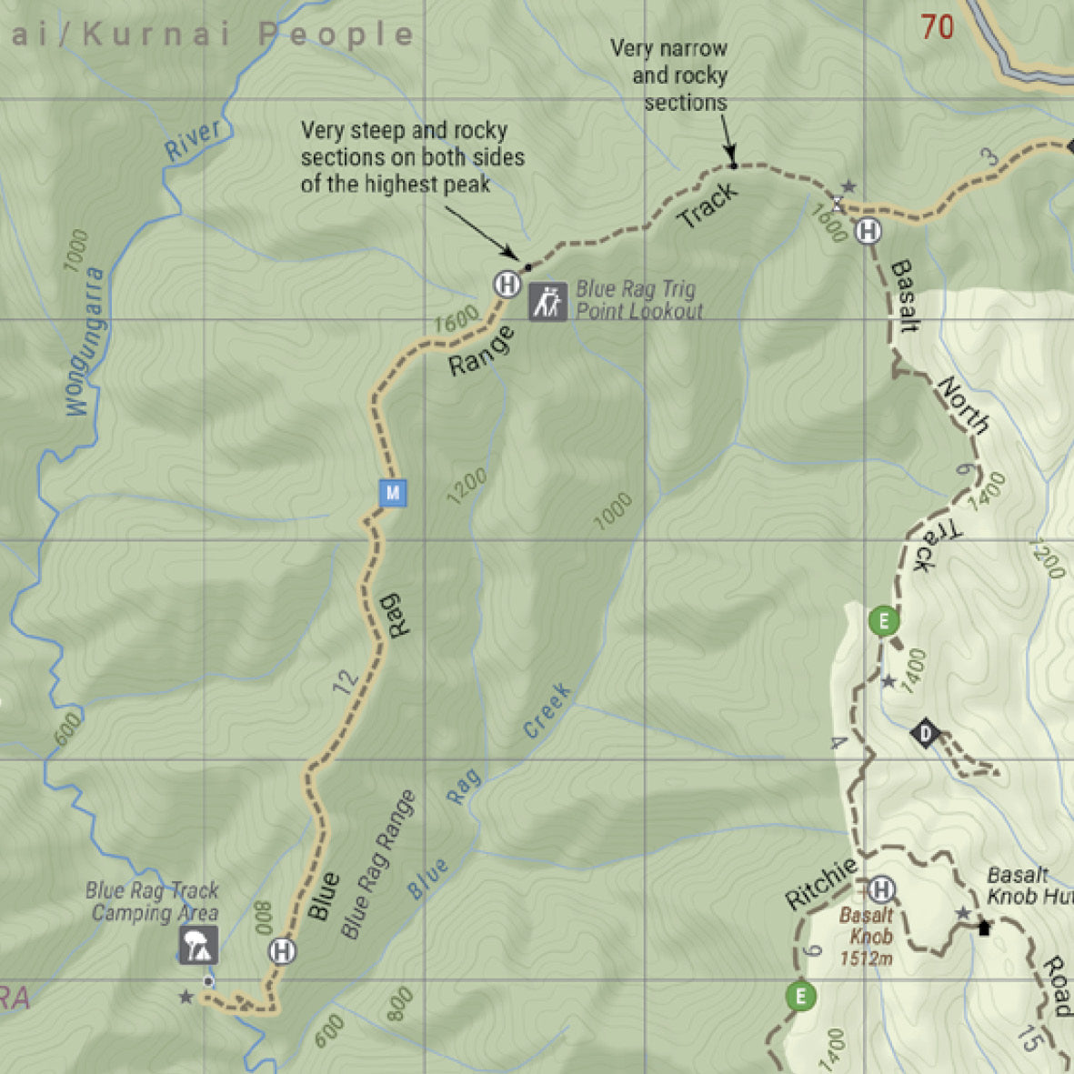 The Victorian High Country - North Western Map