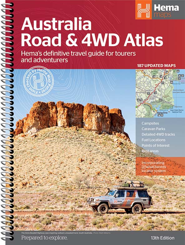 Australia Road & 4WD Atlas (Spiral Bound) - 252 x 345mm