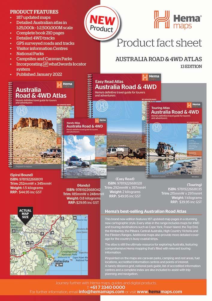 Australia Road & 4WD Atlas (Spiral Bound) - 252 x 345mm