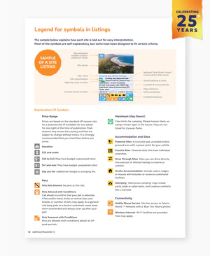 Camps 13 Easy to Read, Campsite photos and larger maps (B4)