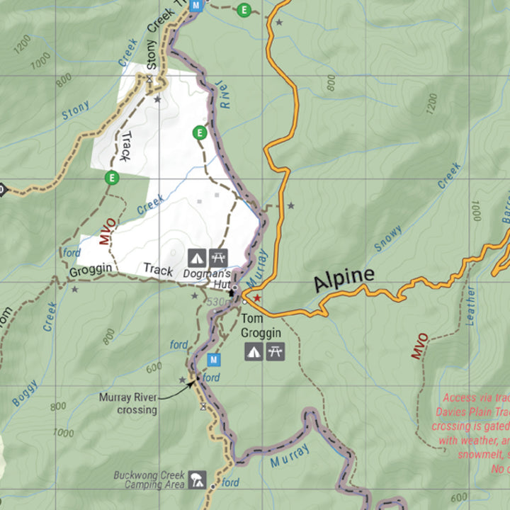 The Victorian High Country - North Eastern Map