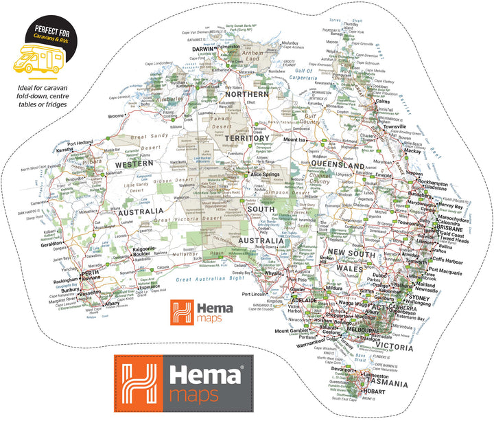 Hema Sticker Map (440mm x 370mm)