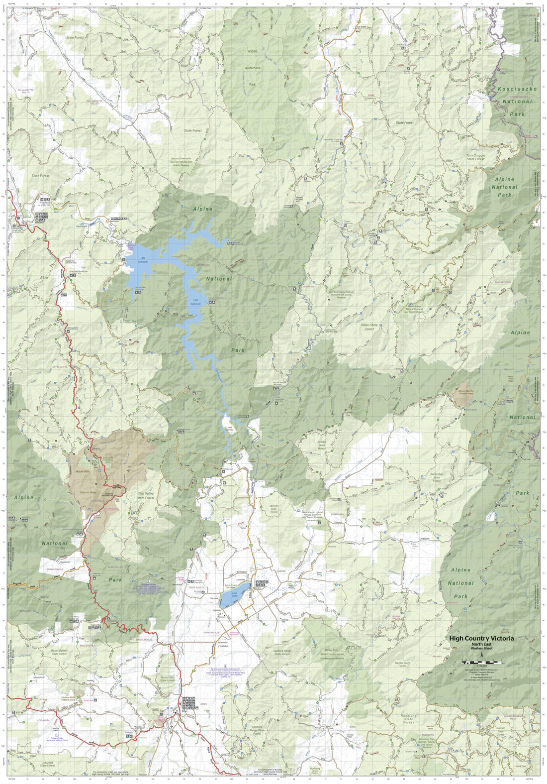 The Victorian High Country - North Eastern Map
