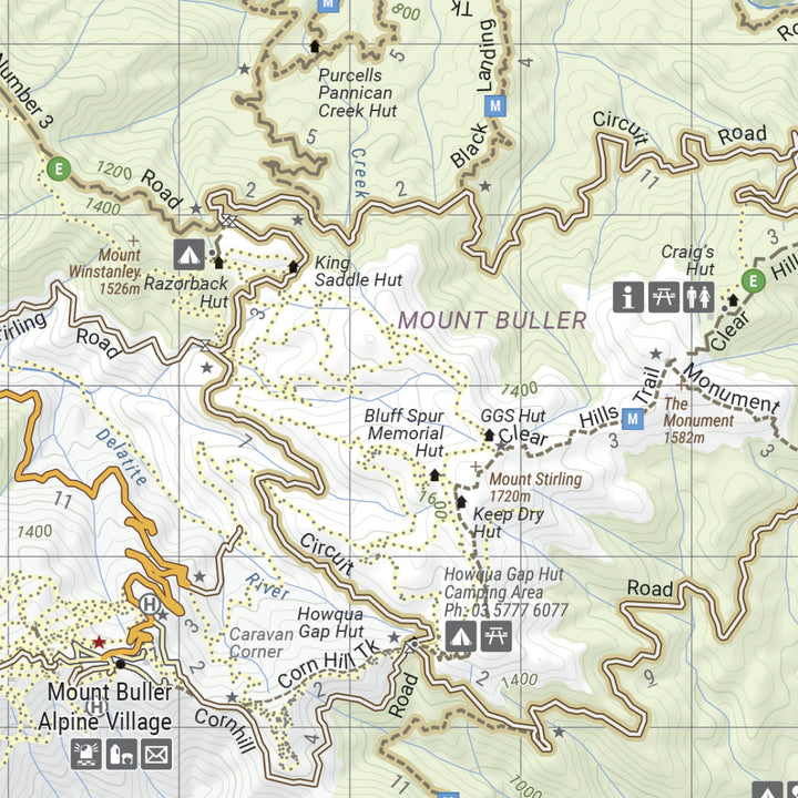 The Victorian High Country - North Western Map