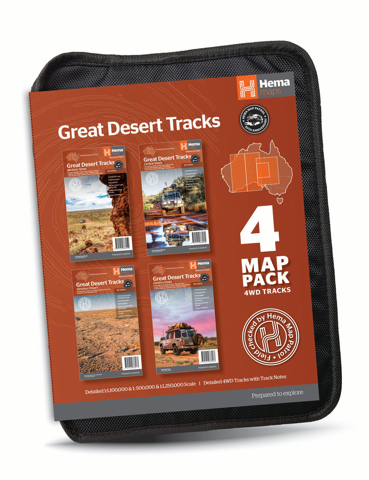 Hema Great Desert Tracks Map Pack