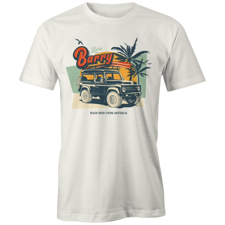 Livin' Barry 4x4 Men's Tee - White