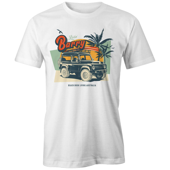 Livin' Barry 4x4 Men's Tee - White